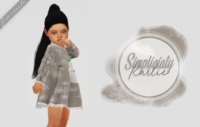 Sims 4 Simpliciaty Karlie Hair Toddler Version at Simiracle