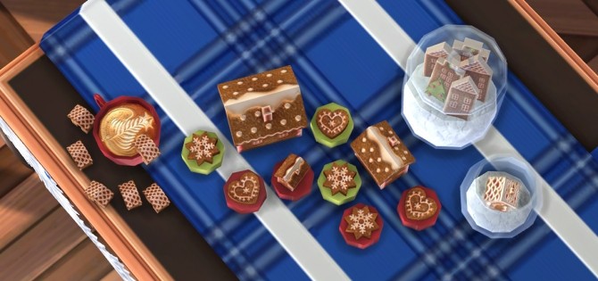 Sims 4 Christmas Gingerbread Houses (P) at Soloriya