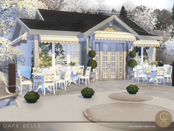 Sims 4 Cafe Belle by Pralinesims at TSR
