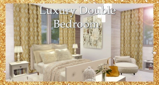 Sims 4 Luxury Double Bedroom at Lily Sims