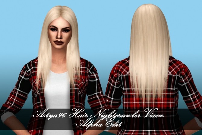 Sims 4 Nightcrawler Hair Vixen Alpha Edit at Astya96