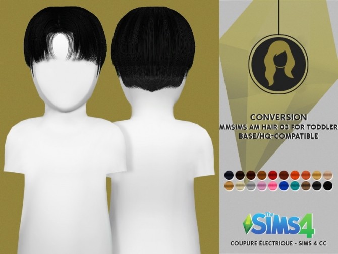Sims 4 MMSIMS MF HAIR 03 FOR TODDLER by Thiago Mitchell at REDHEADSIMS