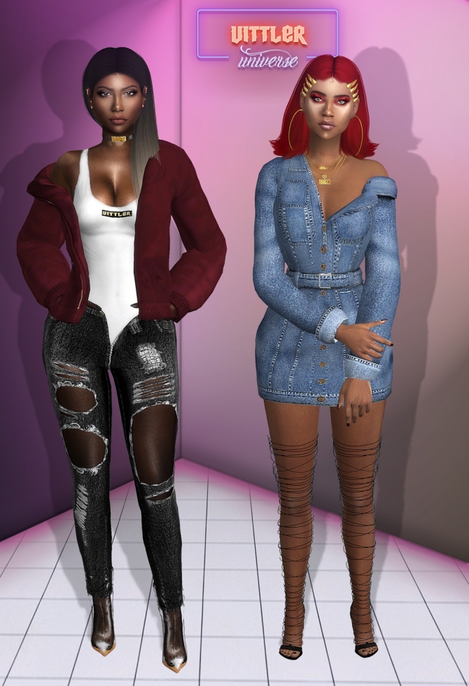 Denim Everthing Collection at Vittler Universe » Sims 4 Updates