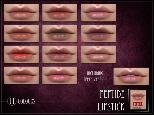 Sims 4 Peptide Lipstick by RemusSirion at TSR