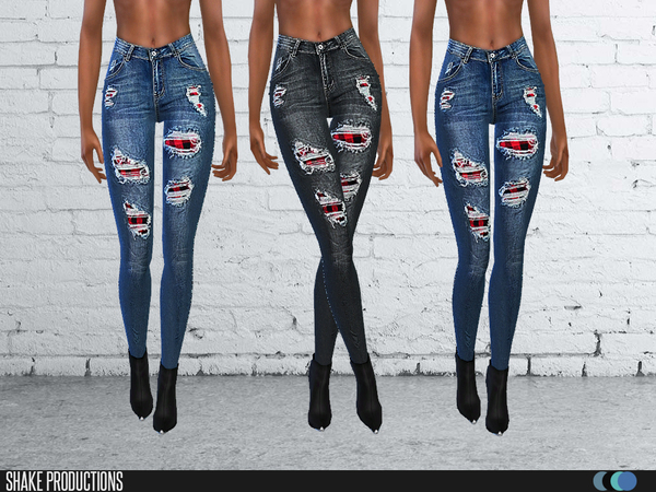 Sims 4 Skinny Jeans Set 89 by ShakeProductions at TSR