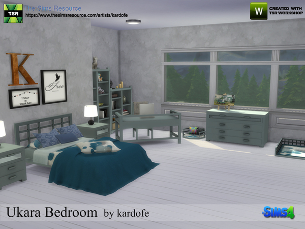 Sims 4 Ukara Bedroom by kardofe at TSR