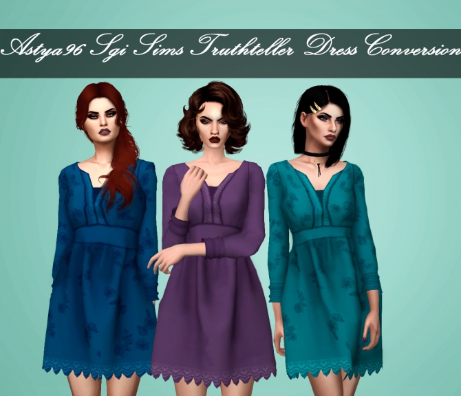 SgiSims Truthteller Dress Conversion at Astya96 » Sims 4 Updates