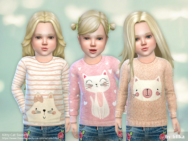 Sims 4 Cat Sweater by lillka at TSR