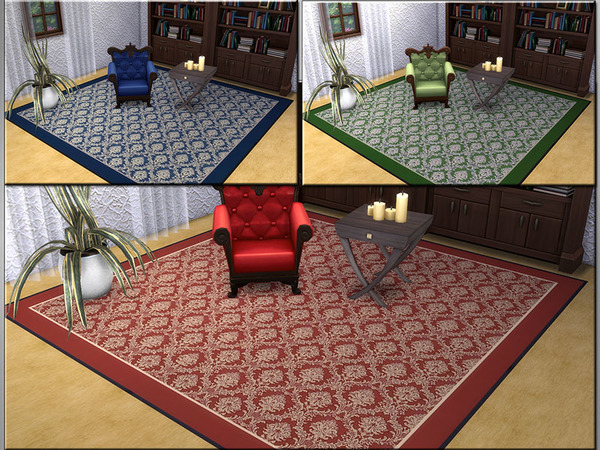 Sims 4 MB Rug Royal by matomibotaki at TSR