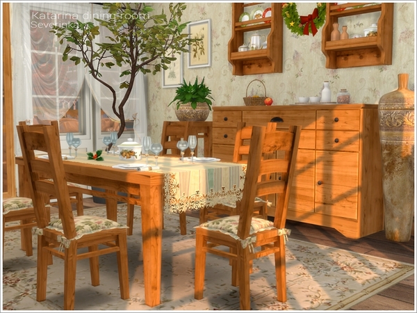 Sims 4 Katarina dining room at Sims by Severinka