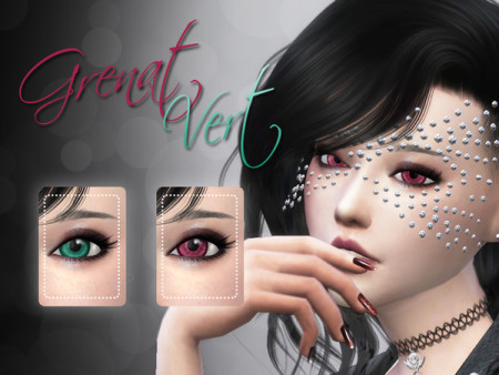 Eyes Grenat & Vert by Garnet Soul at TSR
