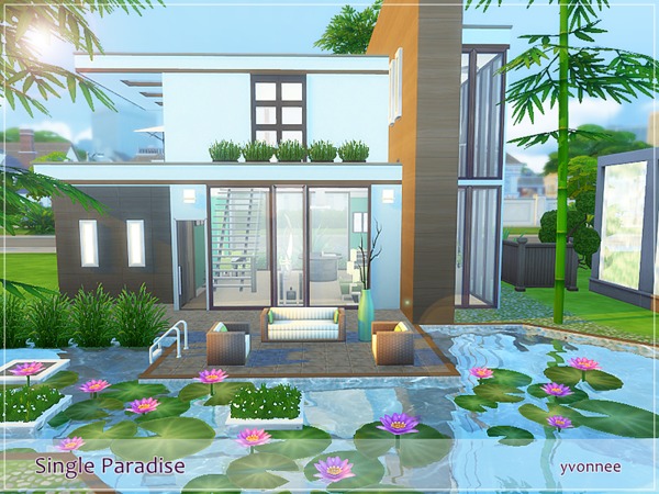 Sims 4 Single Paradise by yvonnee at TSR