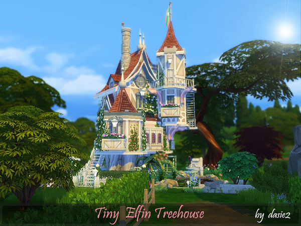 Sims 4 Tiny Elfin Treehouse by dasie2 at TSR