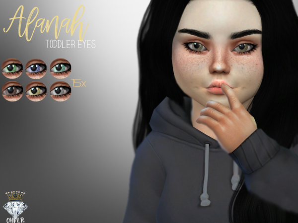Sims 4 TODDLER Alanah Eyes N04 by MadameChvlr at TSR