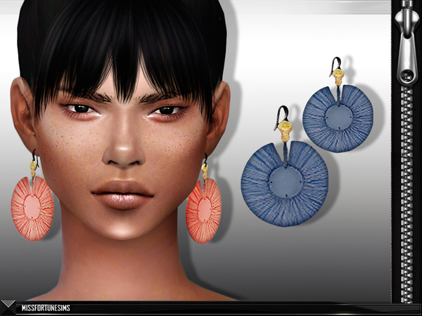 Sims 4 MFS Ellen Earrings by MissFortune at TSR