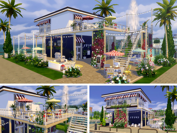 Sims 4 The Sparkle Beach Bar by Lhonna at TSR