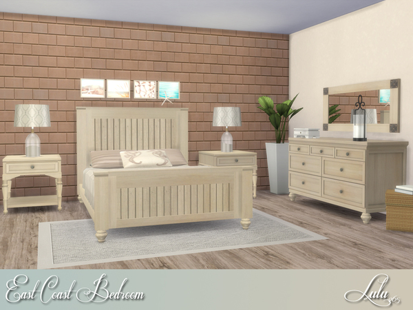 Sims 4 East Coast Bedroom by Lulu265 at TSR