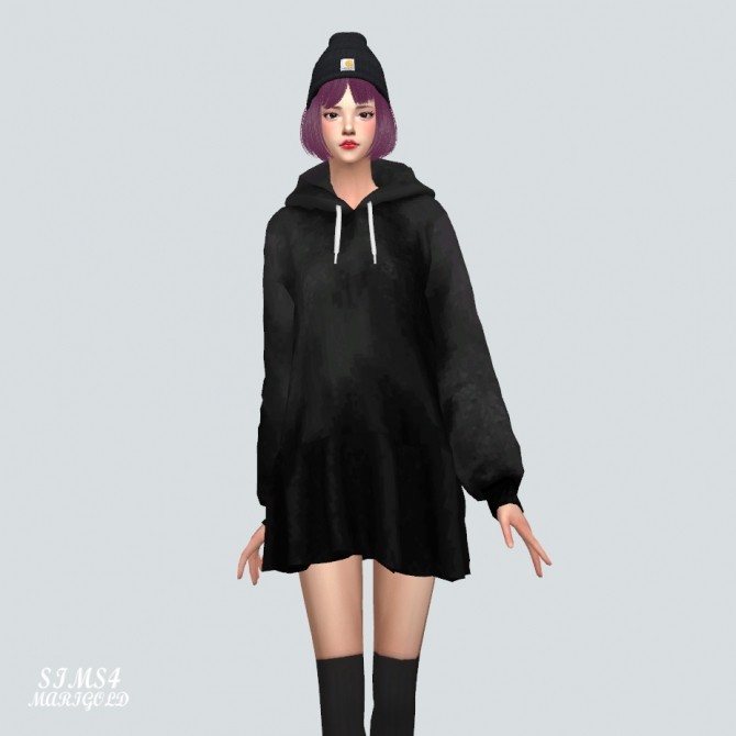 Sims 4 Hood Dress at Marigold