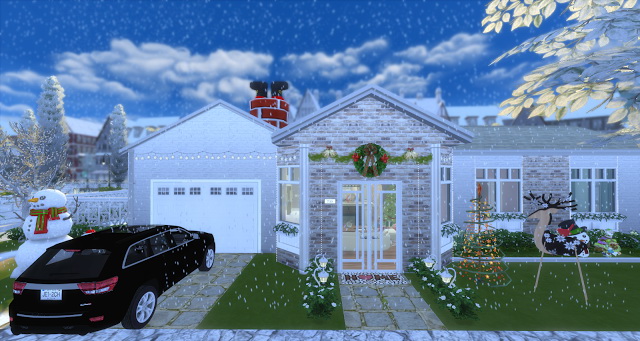 Sims 4 Christmas House at Lily Sims