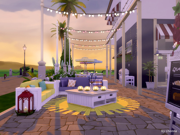 Sims 4 The Sparkle Beach Bar by Lhonna at TSR