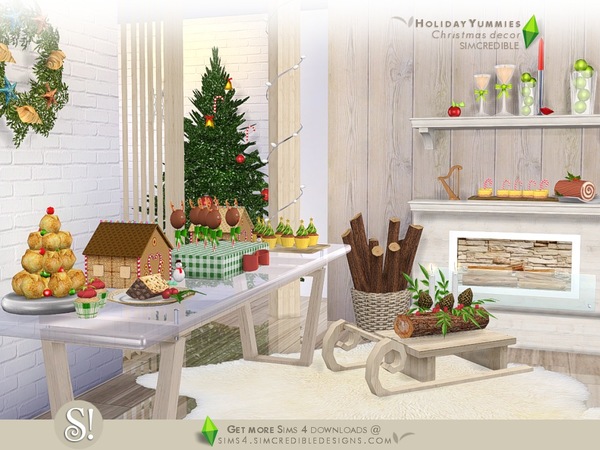 Sims 4 Holiday Yummies by SIMcredible at TSR