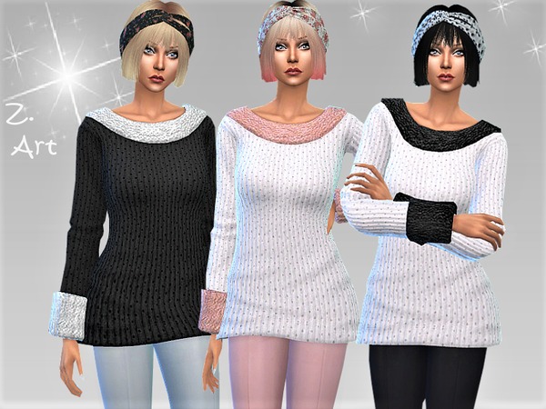 Sims 4 Winter CollectZ 07 sweater by Zuckerschnute20 at TSR