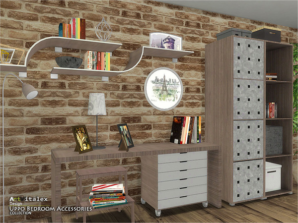 Sims 4 Uppo Bedroom Accessories by ArtVitalex at TSR