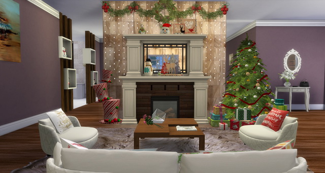 Sims 4 Christmas House at Lily Sims