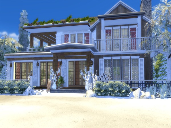 Sims 4 Christmas Eve house by Suzz86 at TSR