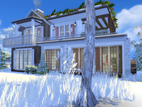 Sims 4 Christmas Eve house by Suzz86 at TSR