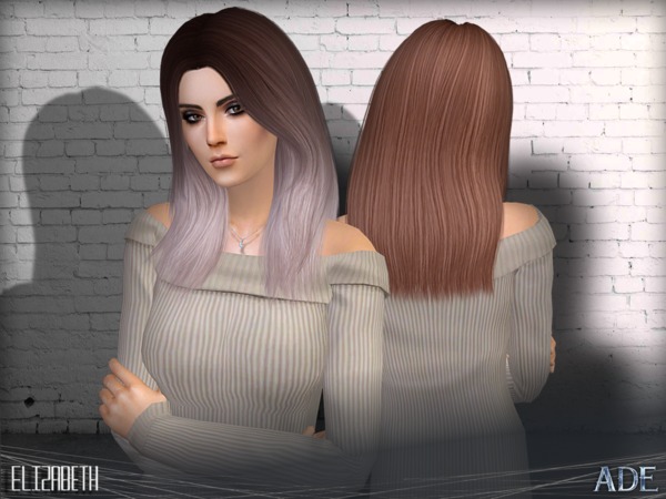 Sims 4 Elizabeth hair by Ade Darma at TSR