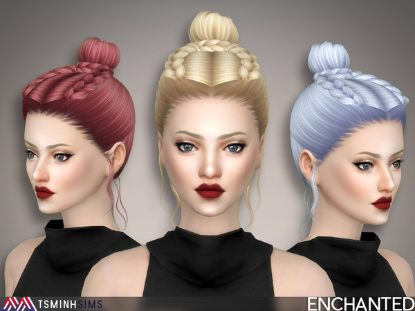 Sims 4 Enchanted Hair 50 by TsminhSims at TSR