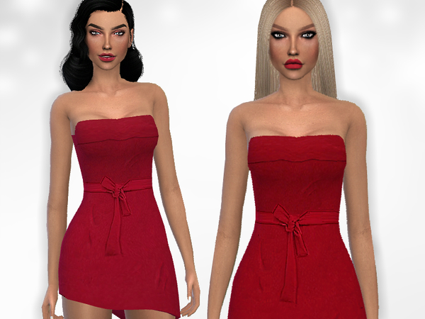 Sims 4 Feminine Dress by Puresim at TSR