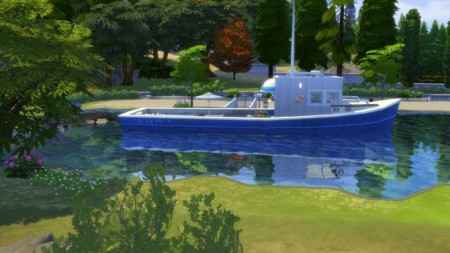 The Ocean Waves Houseboat on the Lake by Snowhaze at Mod The Sims