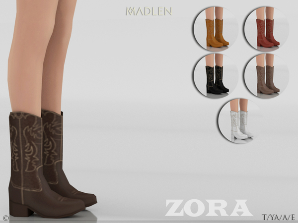 Sims 4 Madlen Zora Boots by MJ95 at TSR
