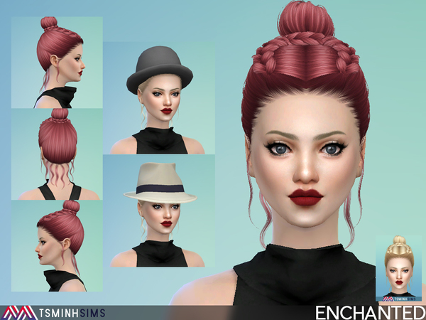 Sims 4 Enchanted Hair 50 by TsminhSims at TSR