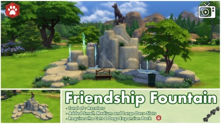 Friendship Fountain by Bakie at Mod The Sims