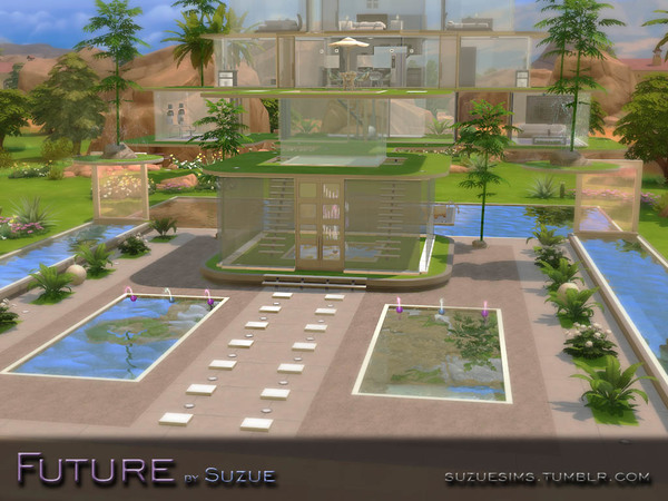 Sims 4 Future house by Suzue at TSR