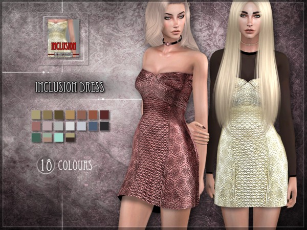 Sims 4 Inclusion Dress by RemusSirion at TSR