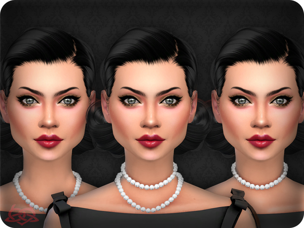 Sims 4 Classic Pearls x3 by Colores Urbanos at TSR