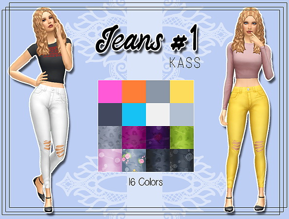 Sims 4 Jeans #1 at Kass