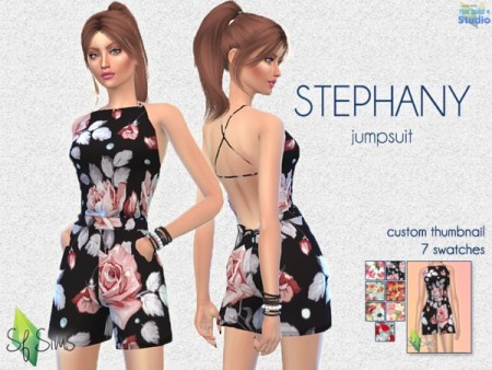 STEPHANY jumpsuit by SF Sims at TSR
