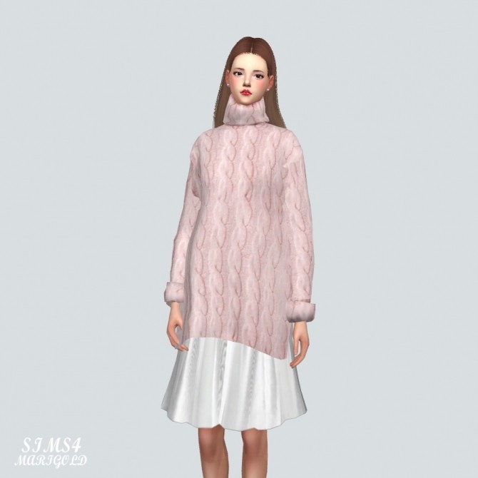 Sims 4 Long Turtleneck Sweater at Marigold