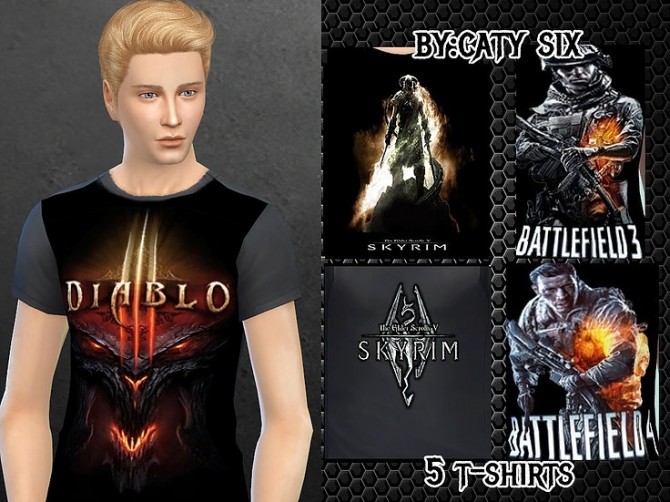 Sims 4 T Shirts Video Games (For Him) at CatySix