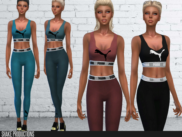 Sims 4 90 Sportswear Set by ShakeProductions at TSR