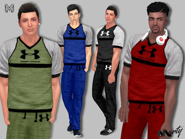 Sport Male Outfit by MartyP at TSR » Sims 4 Updates