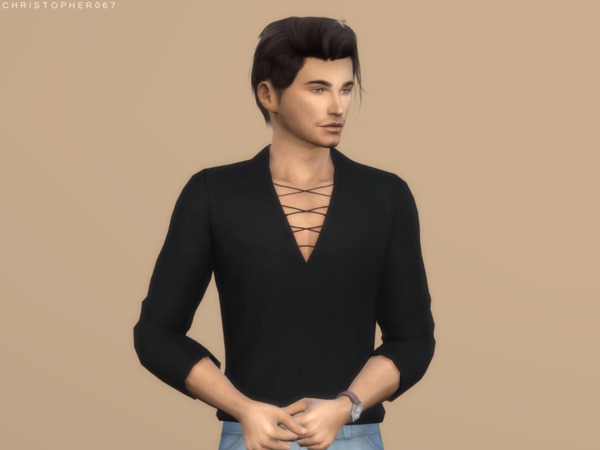 Sims 4 Voodoo Top Tucked by Christopher067 at TSR
