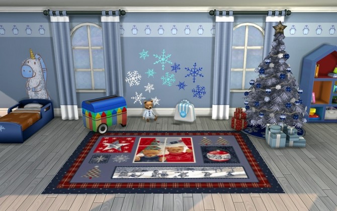 Sims 4 Winter rugs by ihelen at ihelensims