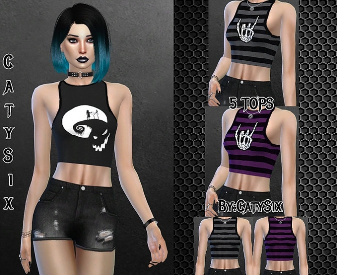 Tops Misc at CatySix » Sims 4 Updates