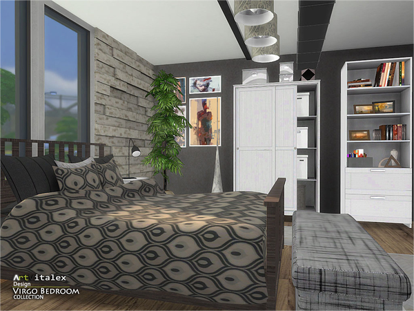 Sims 4 Virgo Bedroom by ArtVitalex at TSR